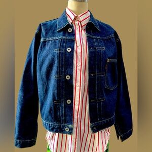 MINT VINTAGE LEVIS BIG E MADE IN JAPAN 71 506 XX JEANS DENIM JACKET  36'' BLUE